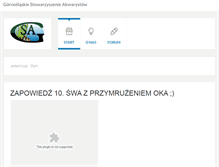 Tablet Screenshot of gsa.org.pl