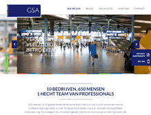 Tablet Screenshot of gsa.nl